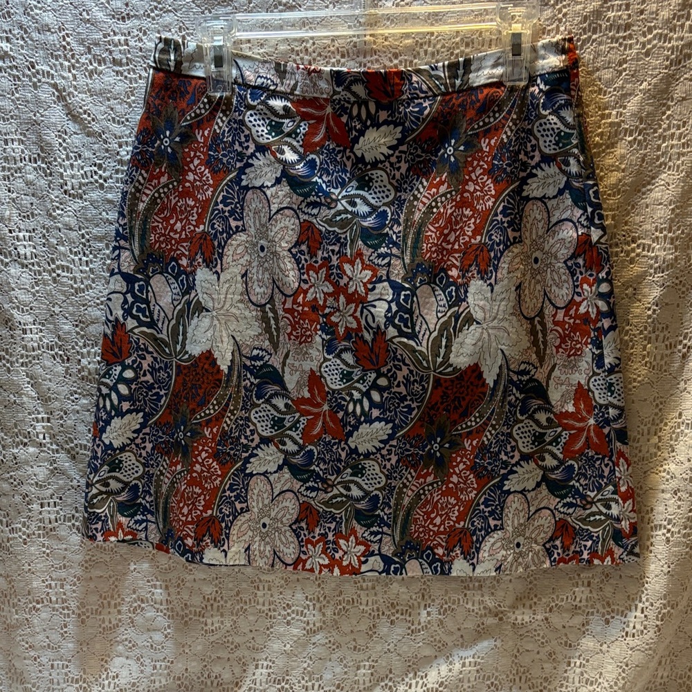 Margaret M Vibrant Floral Mini Skirt